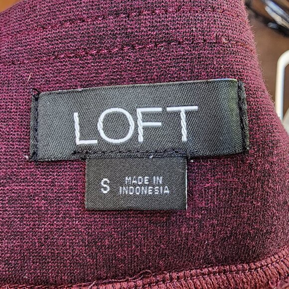 LOFT Deep Purple Leggings Size Small - Picture 7 of 13